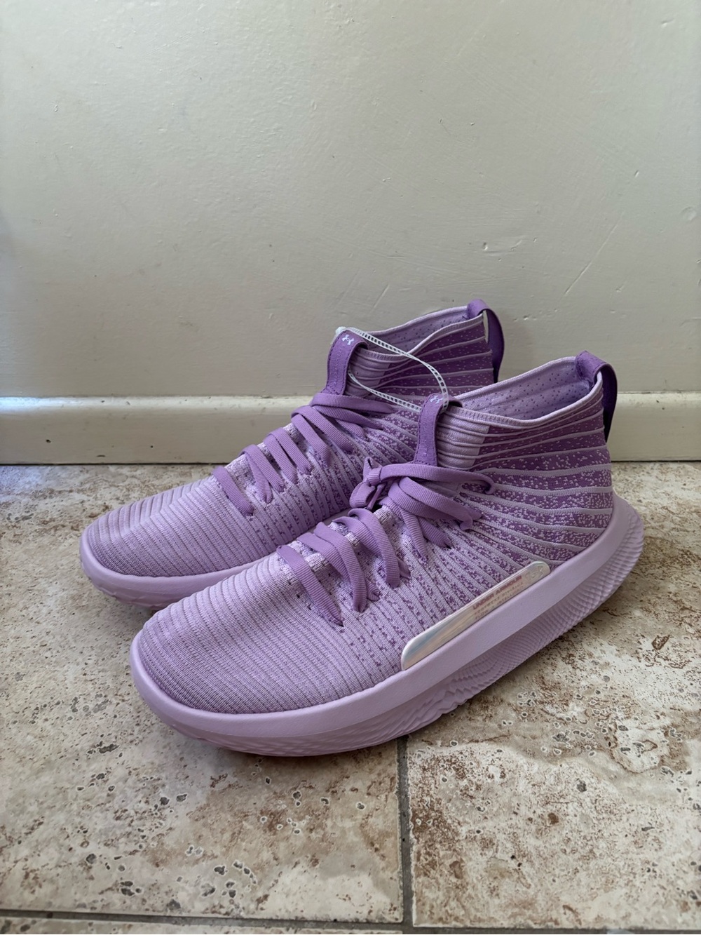 Under Armour Flow FUTR X Elite Purple Basketball Shoes 3027735-500 Men's Size 14